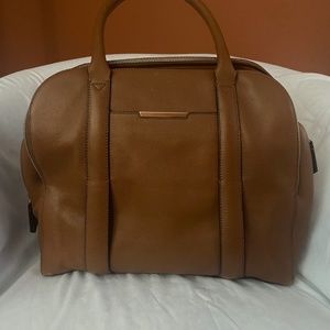 Large leather Lancel shoulder bag